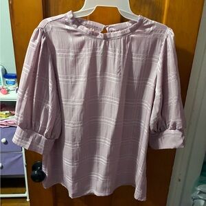 SHEIN Light Purple Blouse